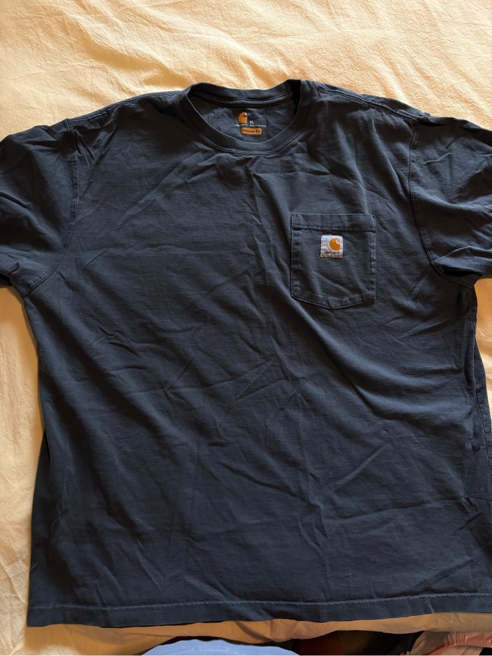 Carhartt Men's Dark Navy Short-Sleeve Pocket Tee